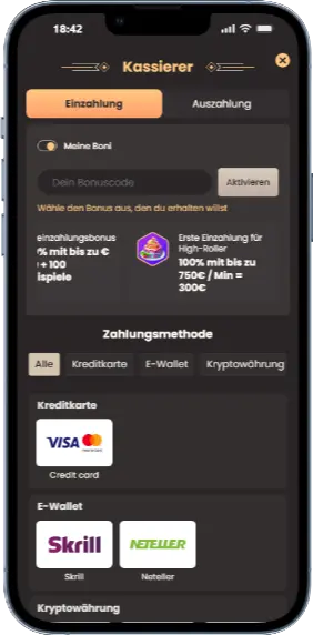 Einzahlung im National Casino