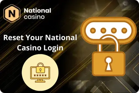 National Casino app forgot password screen