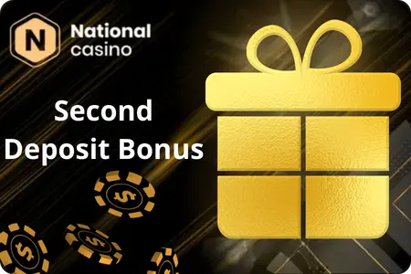 Second Deposit Bonus National Casino 1000 NZD