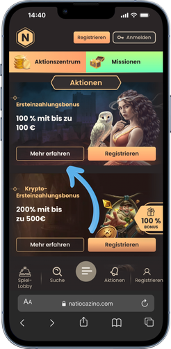 National Casino Gehen Sie zum Bonusbereich