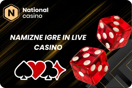 Namizne igre in Live Casino National Casino
