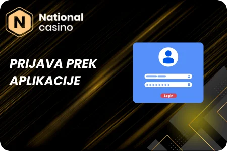 Prijava v aplikacijo National Casino