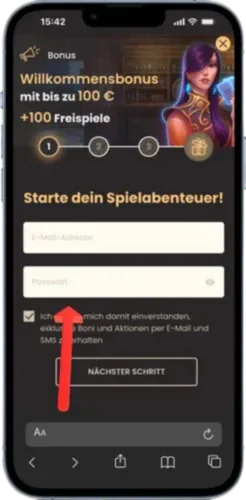 Registrieren Sie Ihr Konto